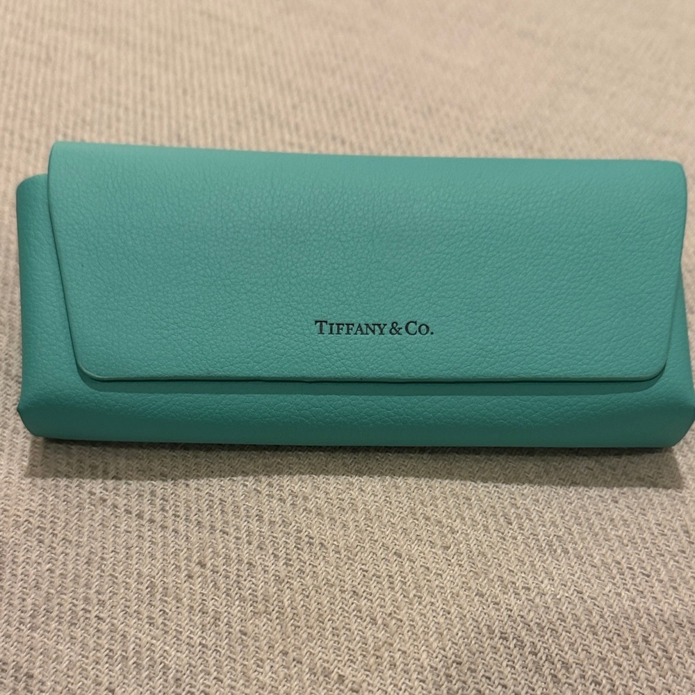 Tiffany & Co. Teal Leather Glasses case